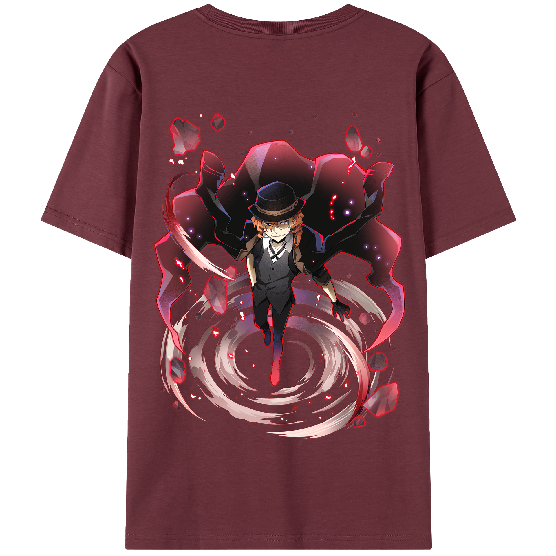 （画像用） 文豪ストレイドッグス Bungo Stray Dogs 綿100％半袖Tシャツ（背面プリント）